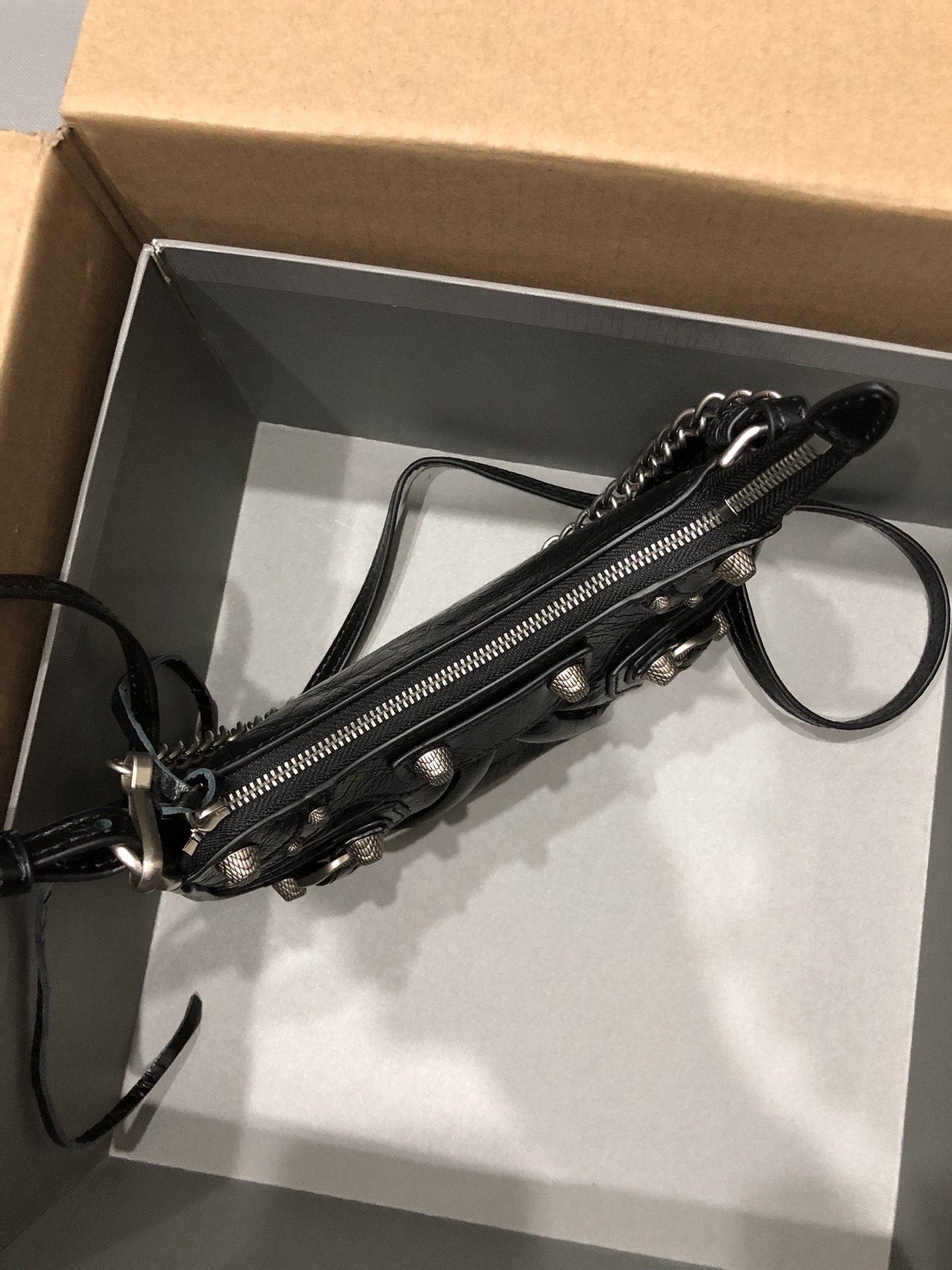 [TOP] BALENCIAGA Le Cagole Bag Mini  20 X 11 X 4 cm - Burst Crack Black