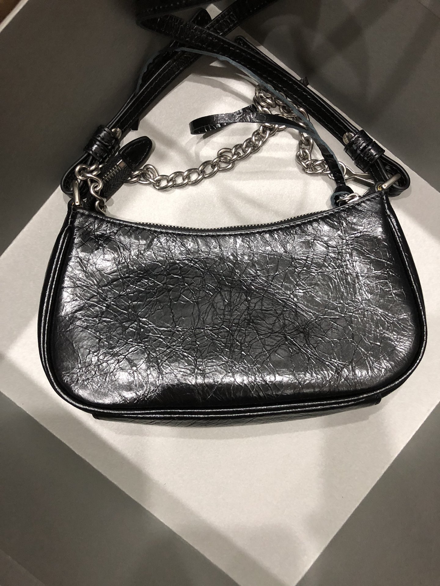 [TOP] BALENCIAGA Le Cagole Bag Mini  20 X 11 X 4 cm - Burst Crack Black