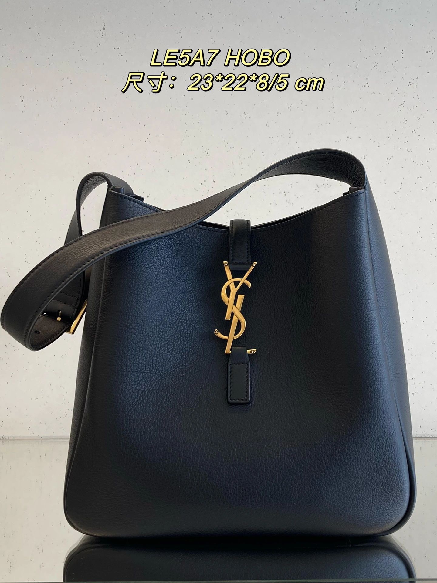 [TOP] Yves Saint Laurent YSL Le 5A7 Supple Shoulder Bag - 2 Sizes - GHW