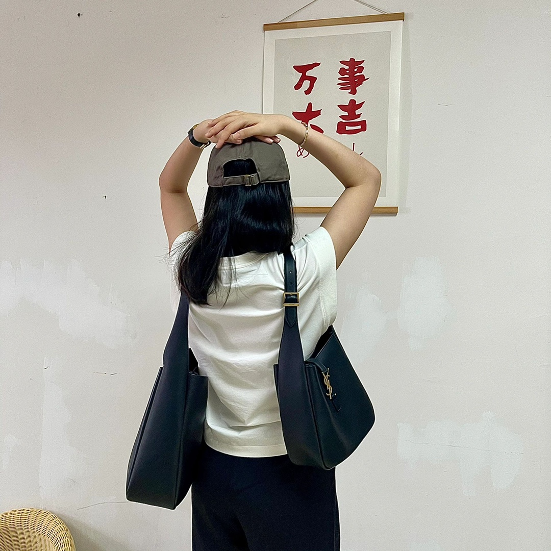 [TOP] Yves Saint Laurent YSL Le 5A7 Supple Shoulder Bag - 2 Sizes - GHW