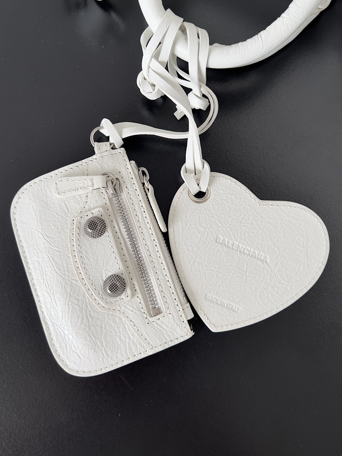 [TOP] BALENCIAGA Mini Duffle Bag 19.8 x 14 x 11.9 cm - White