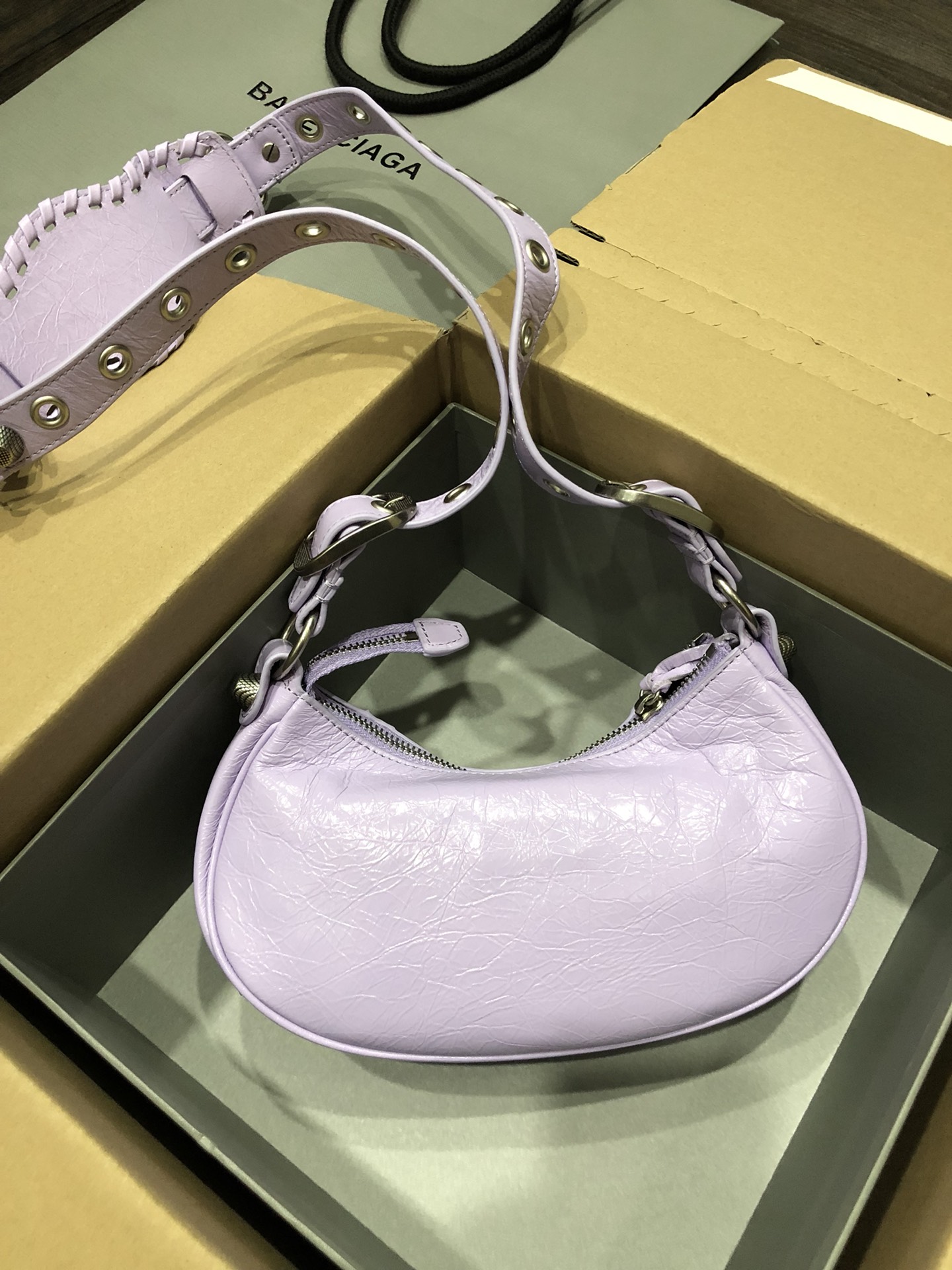 [TOP] BALENCIAGA Le Cagole Bag 26cm - Lavender Purple