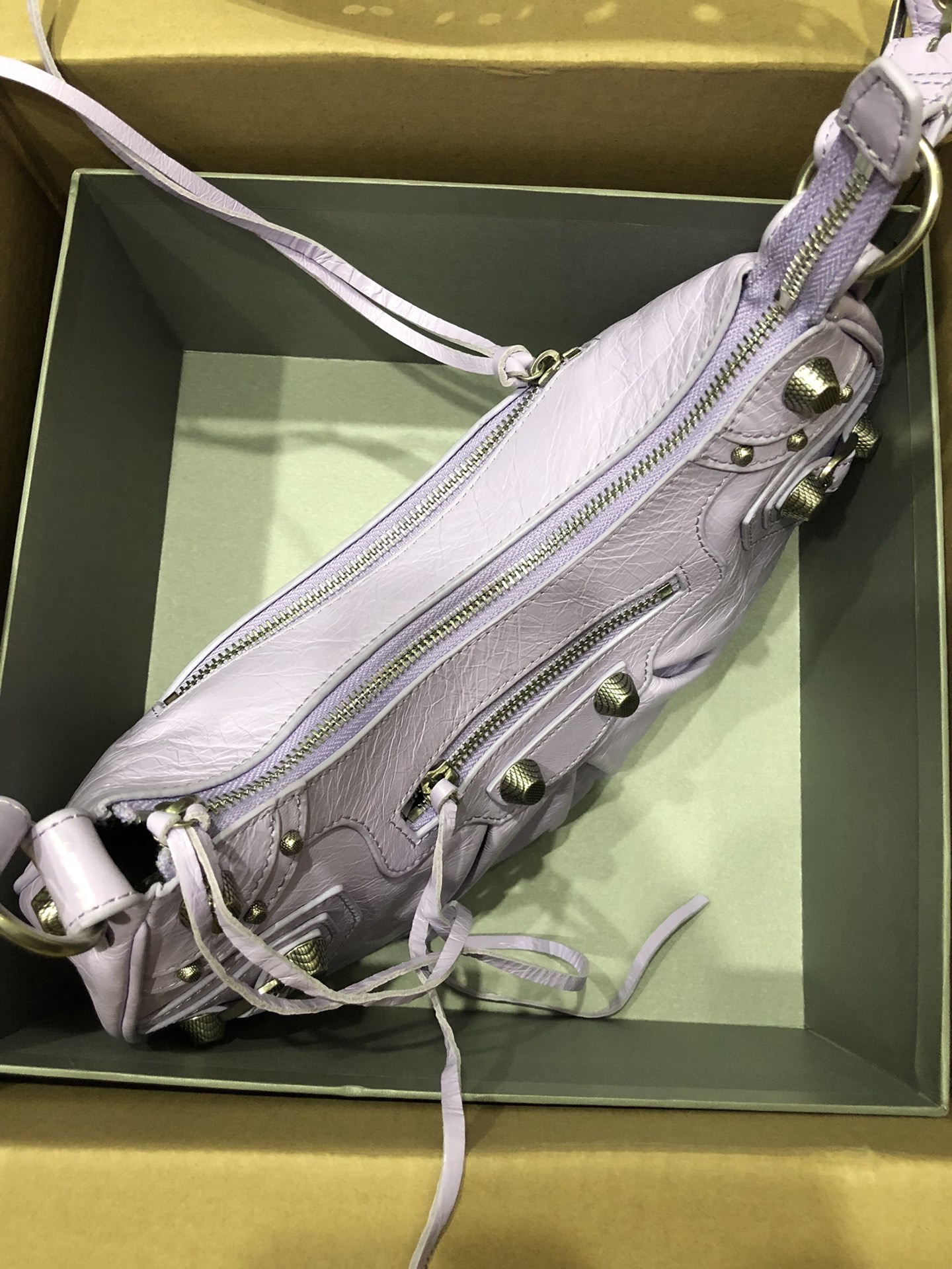 [TOP] BALENCIAGA Le Cagole Bag 33cm - Lavender Purple