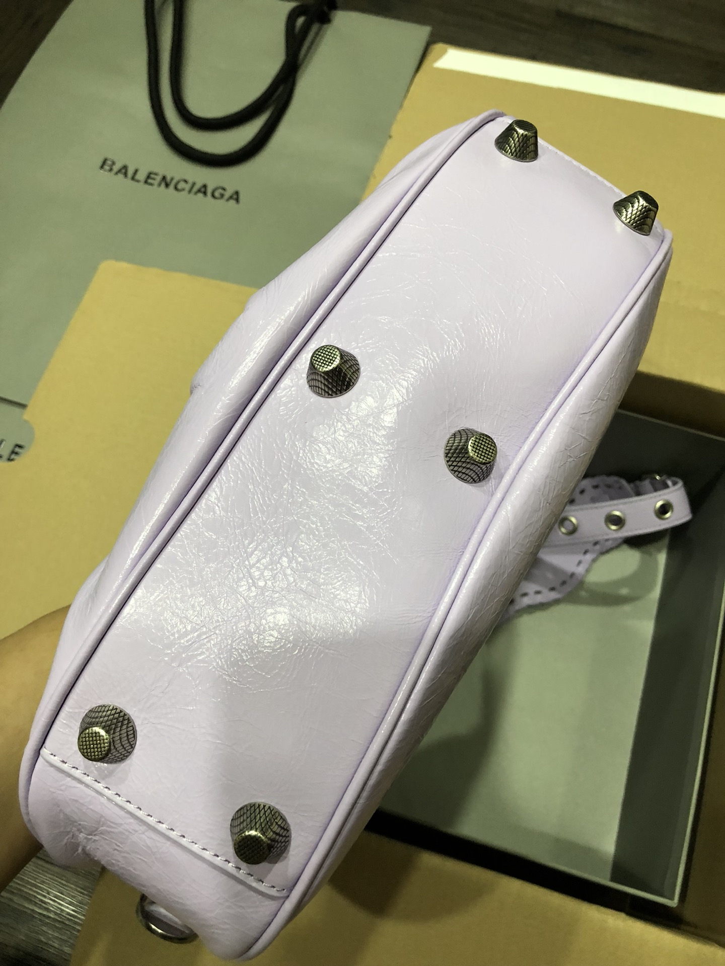 [TOP] BALENCIAGA Le Cagole Bag 33cm - Lavender Purple