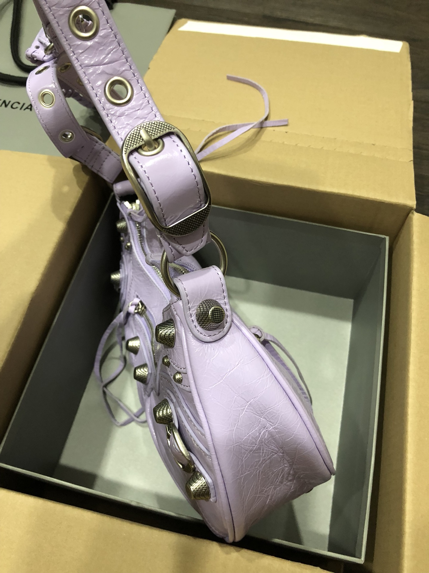 [TOP] BALENCIAGA Le Cagole Bag 33cm - Lavender Purple