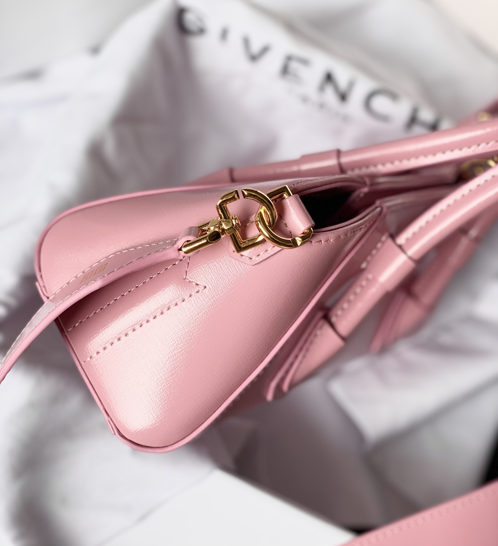 [TOP] GIVENCHY Antigona Stretch Handbag  22 x 12 x 8 cm - Pink