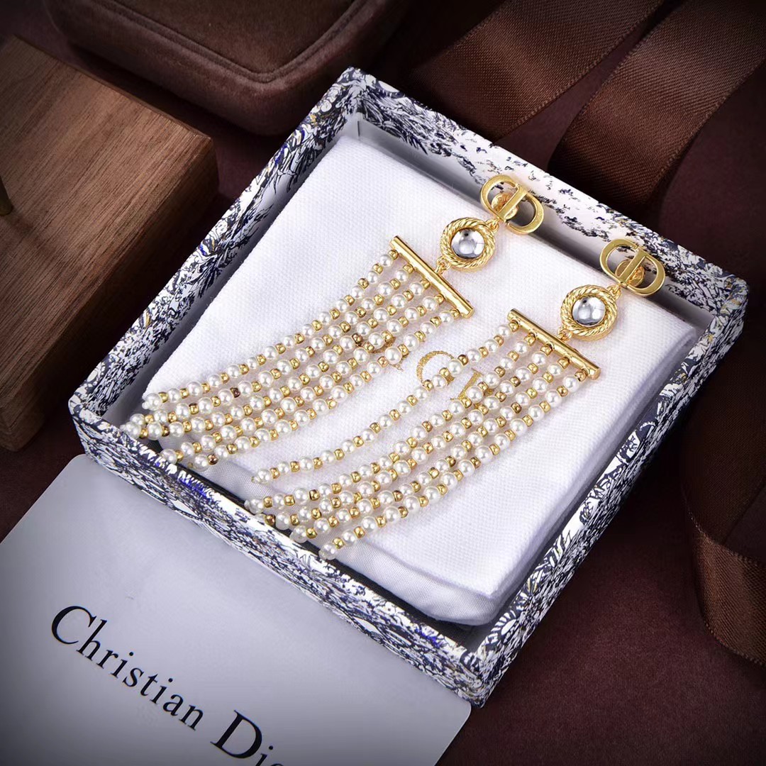 [TOP] Christian Dior Earrings - Gold