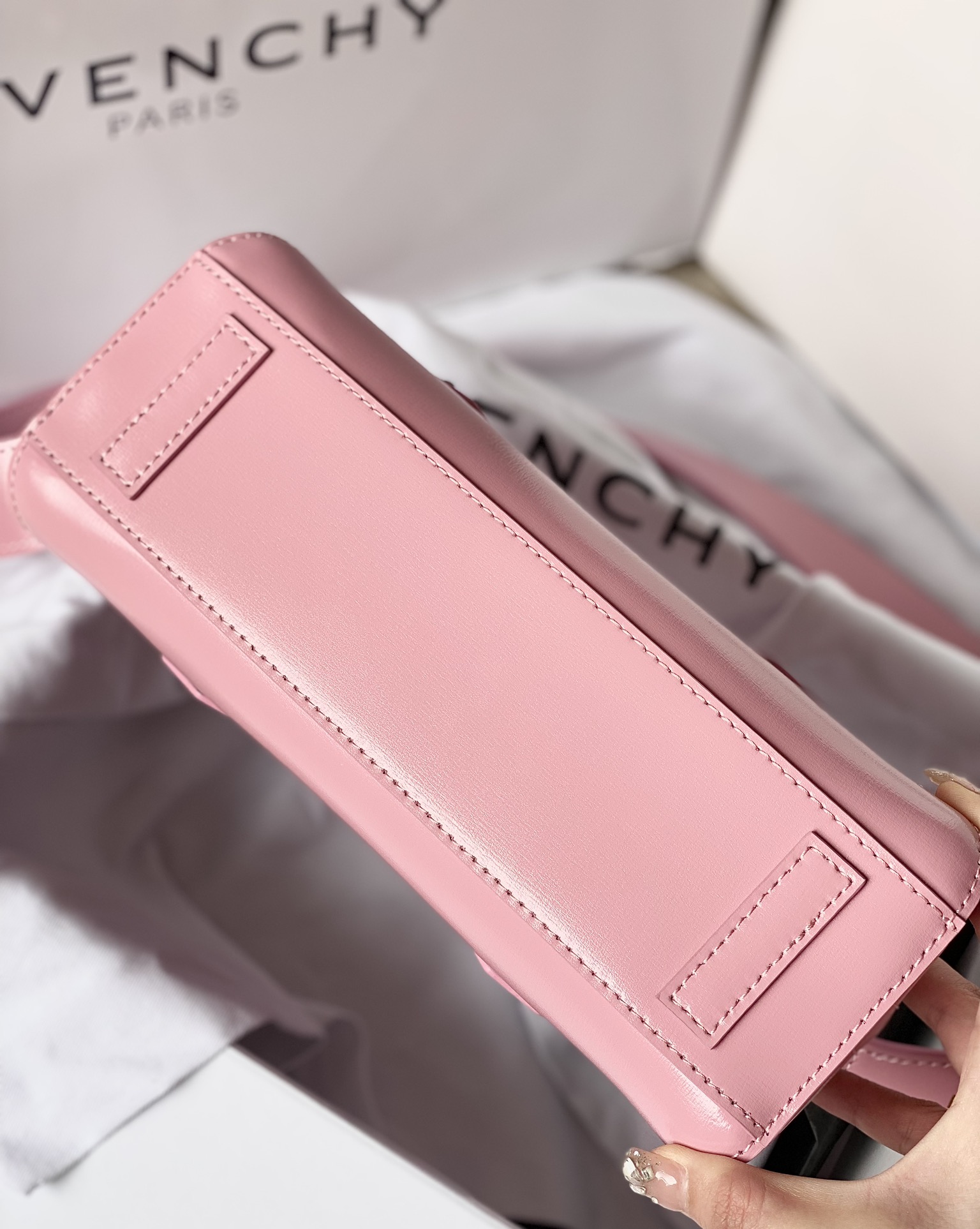[TOP] GIVENCHY Antigona Stretch Handbag  22 x 12 x 8 cm - Pink