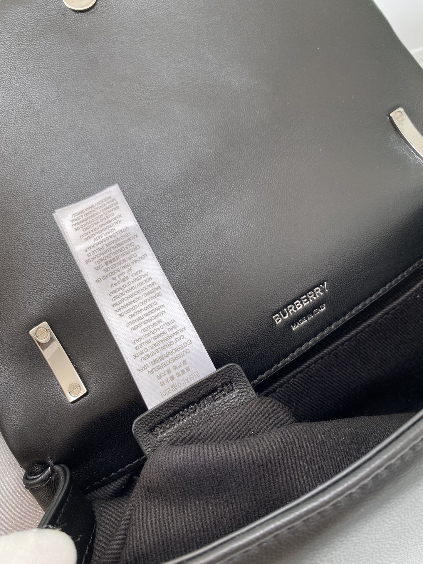 [TOP] BURBERRY Lambskin Lola Bags - Black & SHW