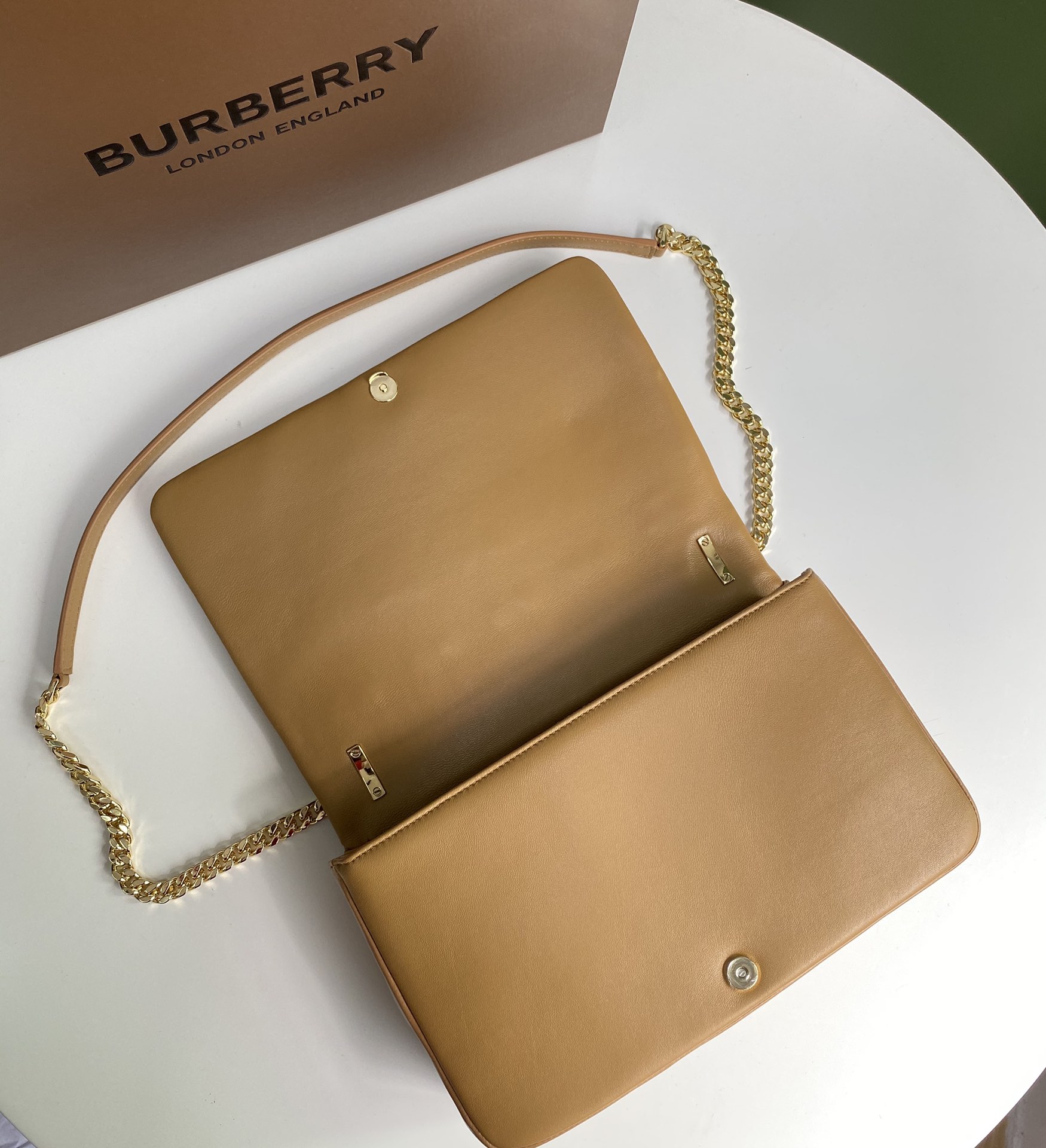 [TOP] BURBERRY Lambskin Lola Bags - Brown