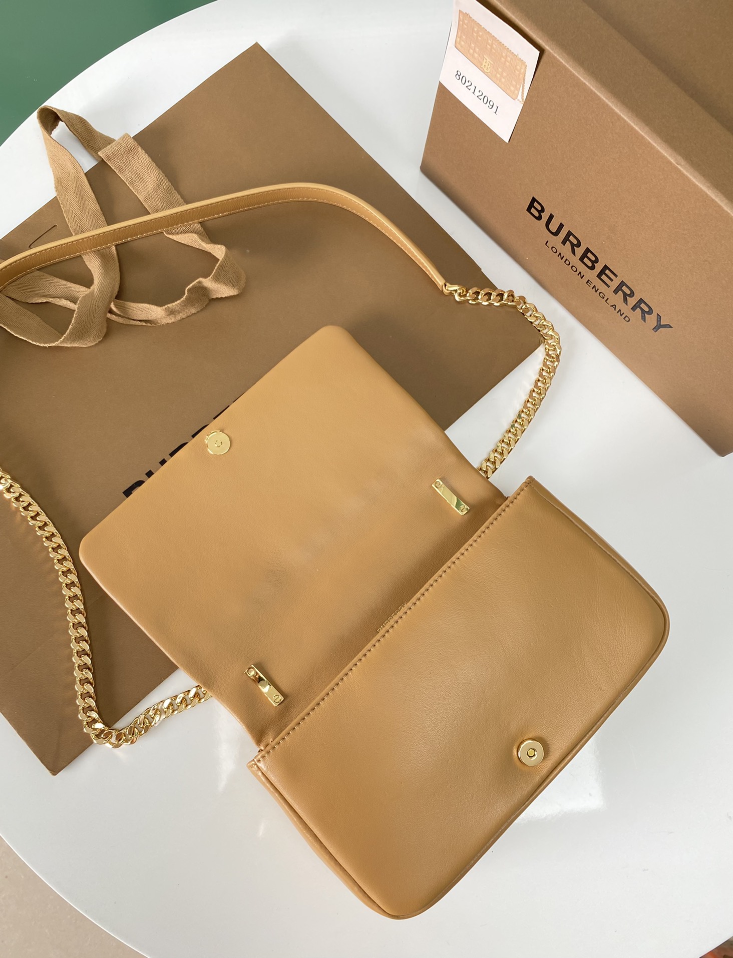 [TOP] BURBERRY Lambskin Lola Bags - Brown