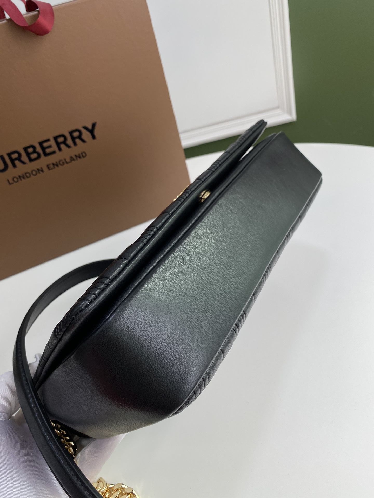 [TOP] BURBERRY Lambskin Lola Bags - Black & GHW