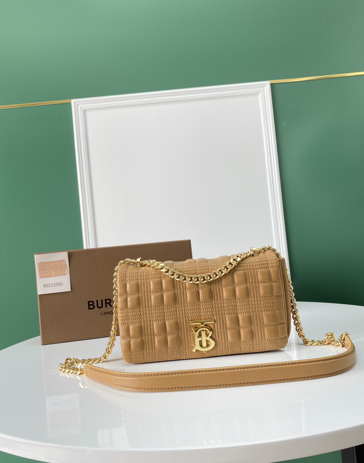 [TOP] BURBERRY Lambskin Lola Bags - Brown