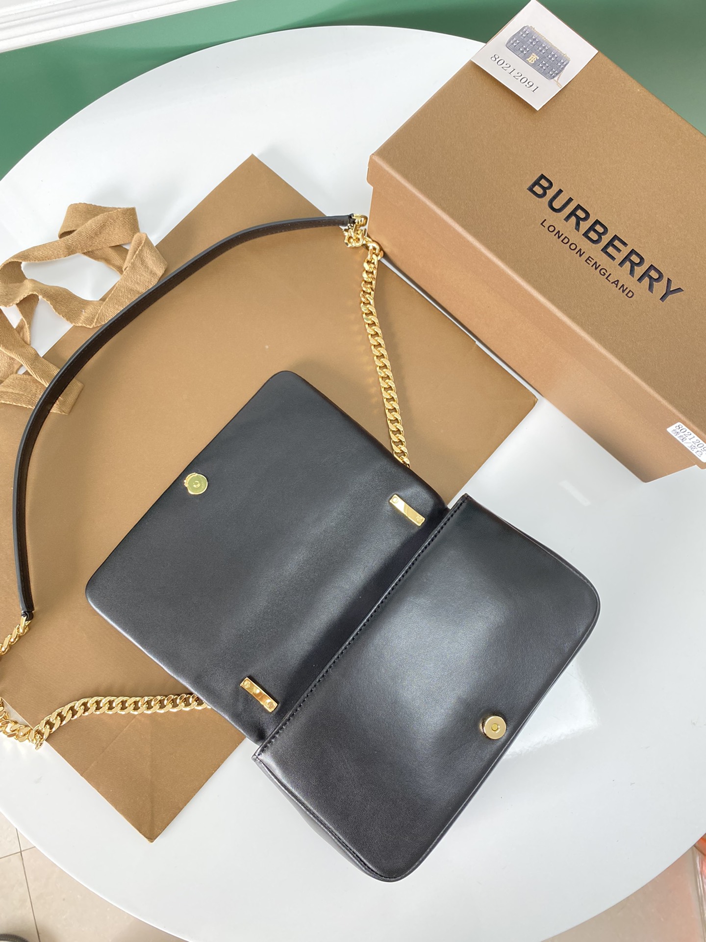 [TOP] BURBERRY Lambskin Lola Bags - Black & GHW