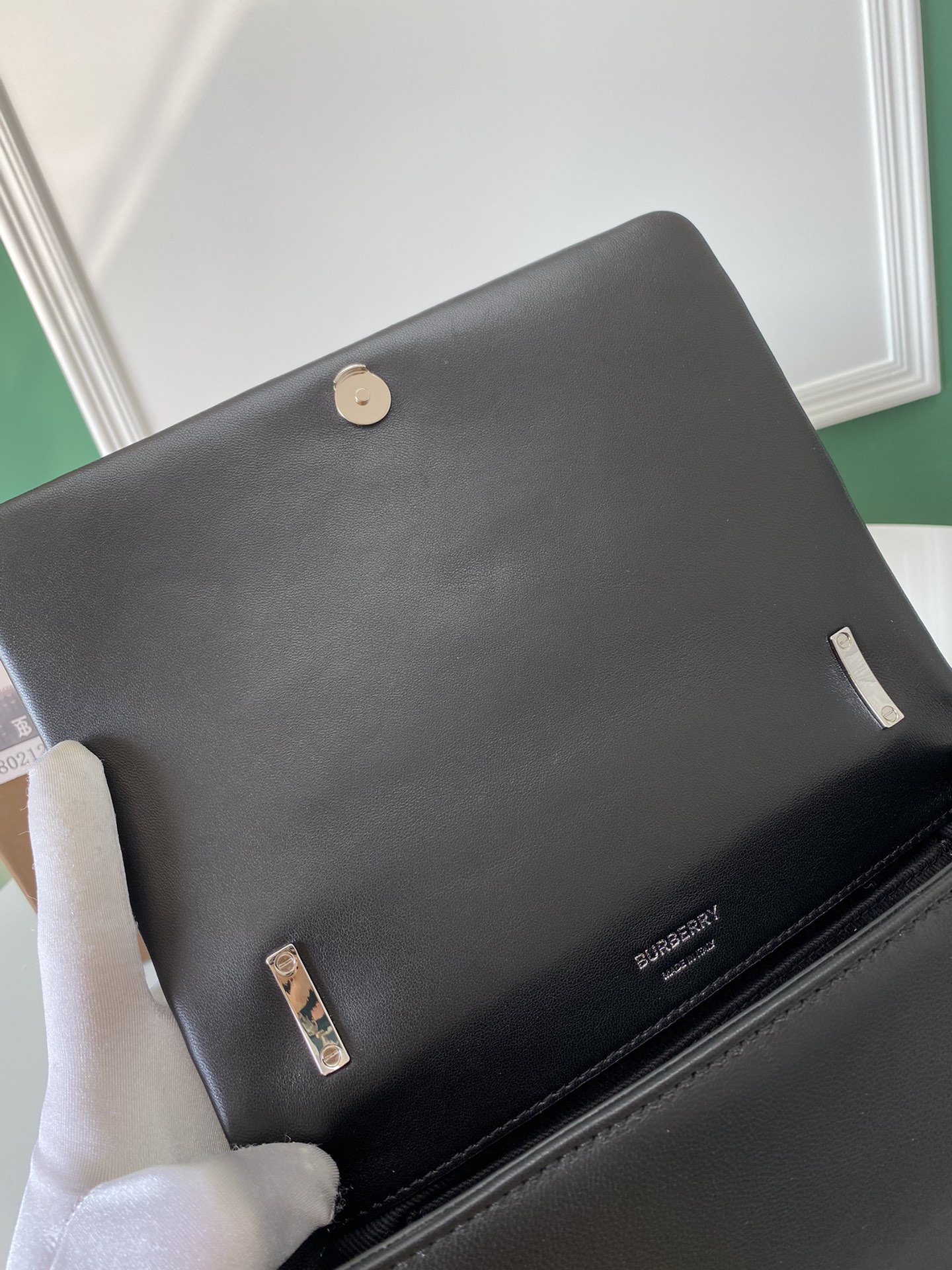 [TOP] BURBERRY Lambskin Lola Bags - Black & SHW