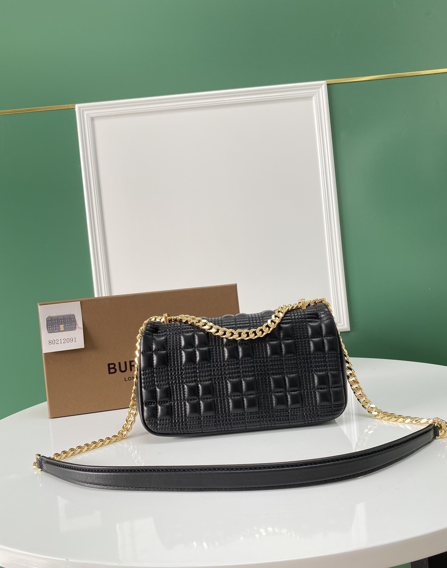 [TOP] BURBERRY Lambskin Lola Bags - Black & GHW