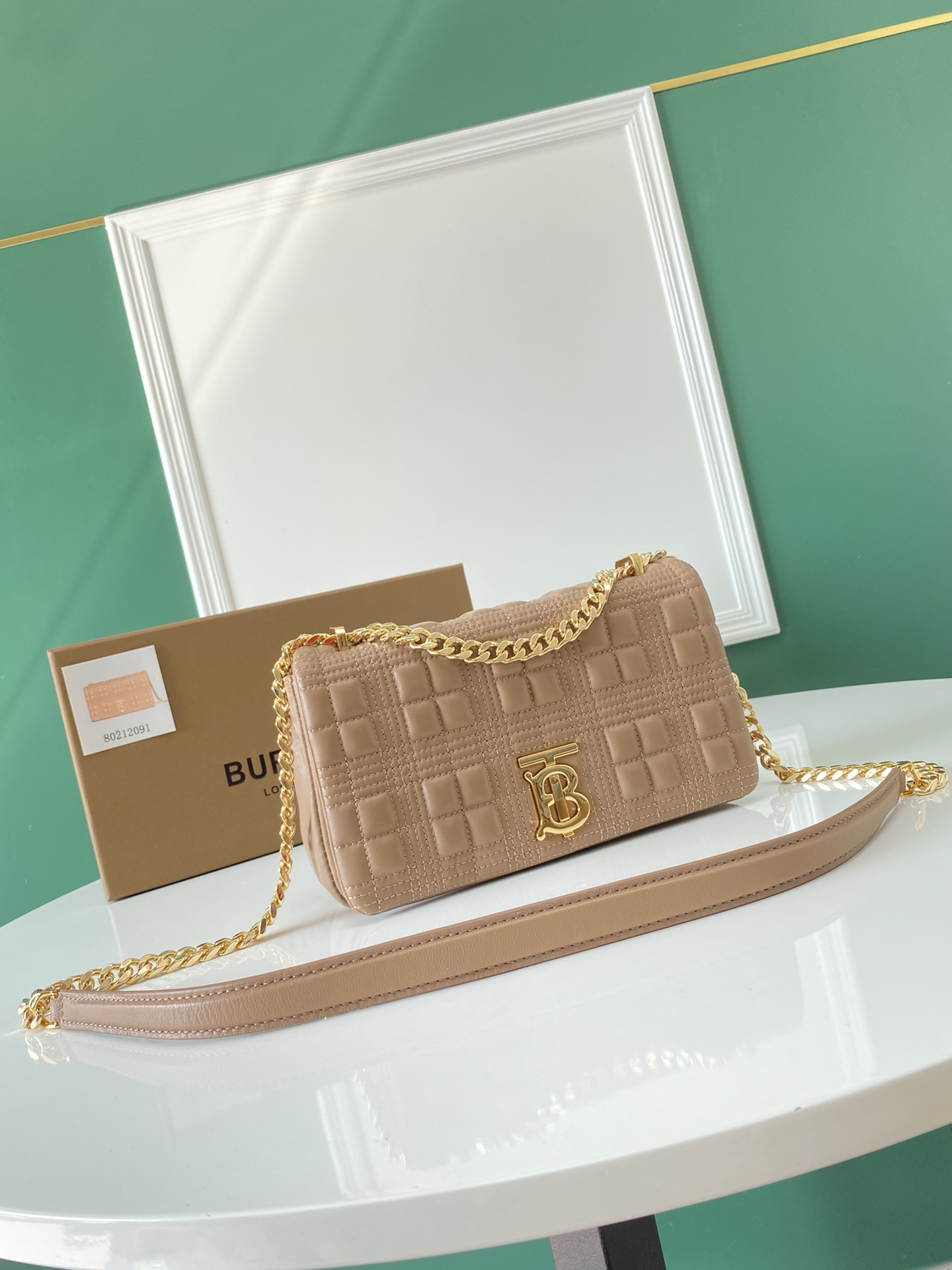[TOP] BURBERRY Lambskin Lola Bags - Khaki