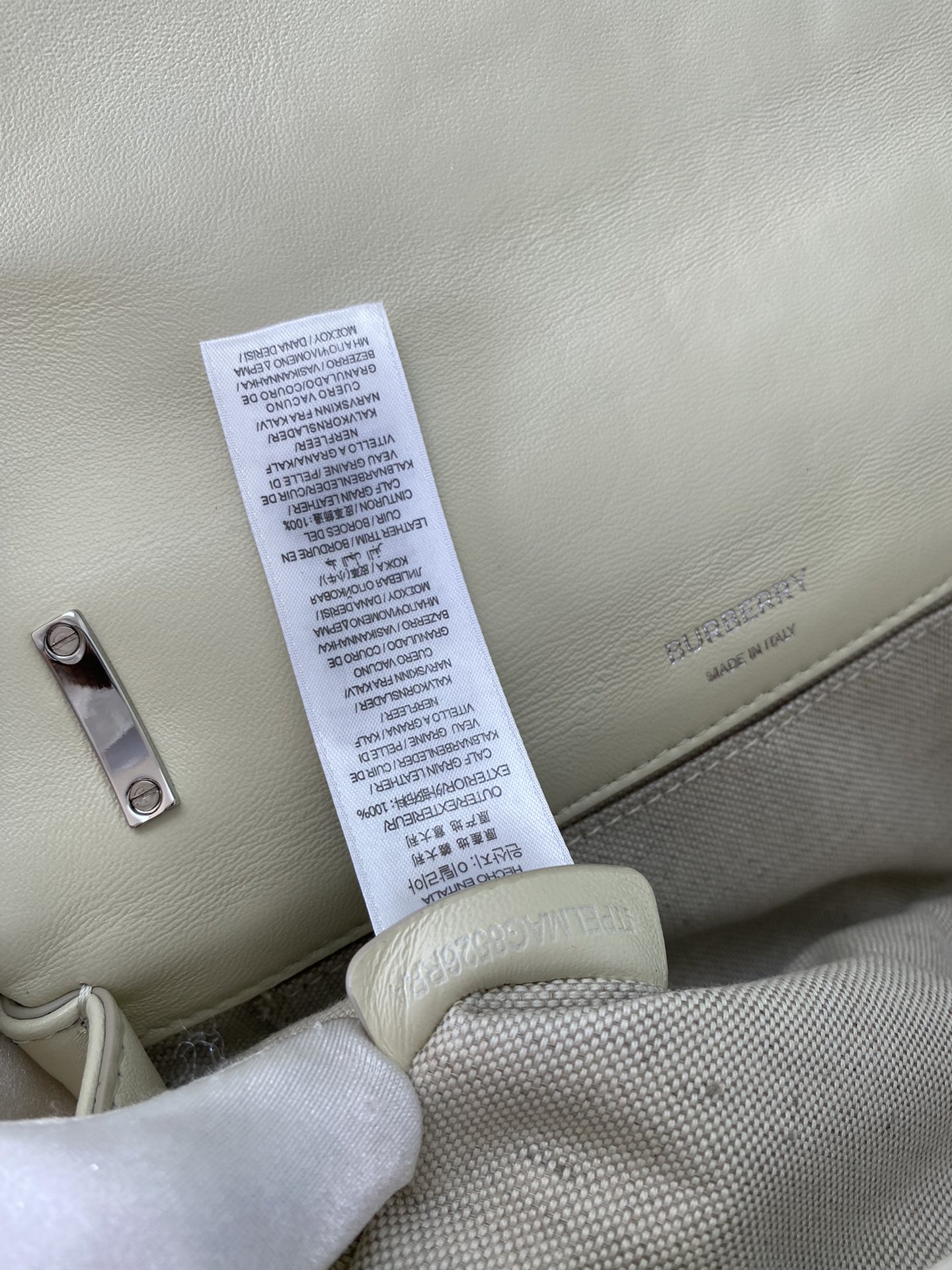 [TOP] BURBERRY Lambskin Lola Bags - White