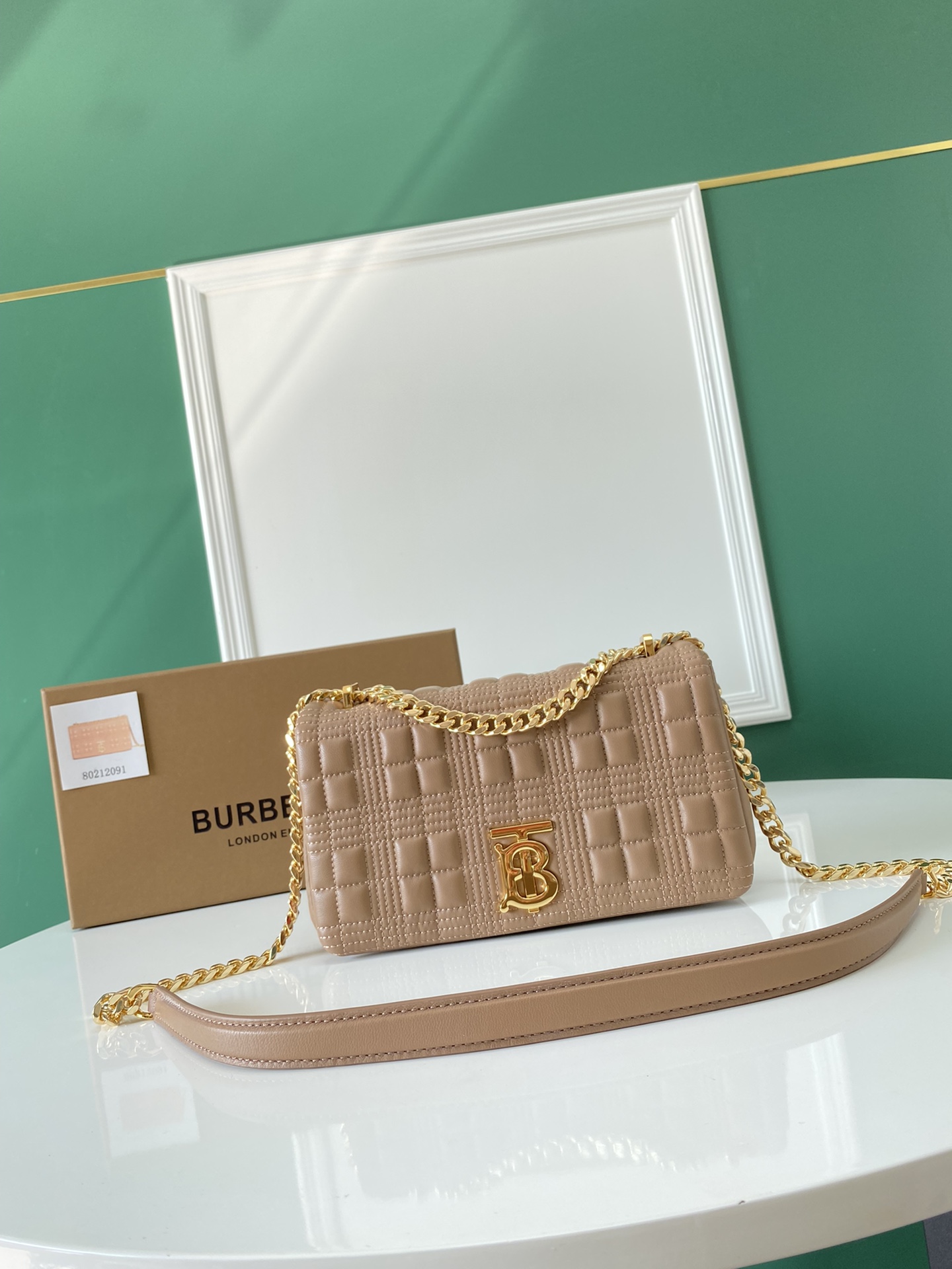 [TOP] BURBERRY Lambskin Lola Bags - Khaki