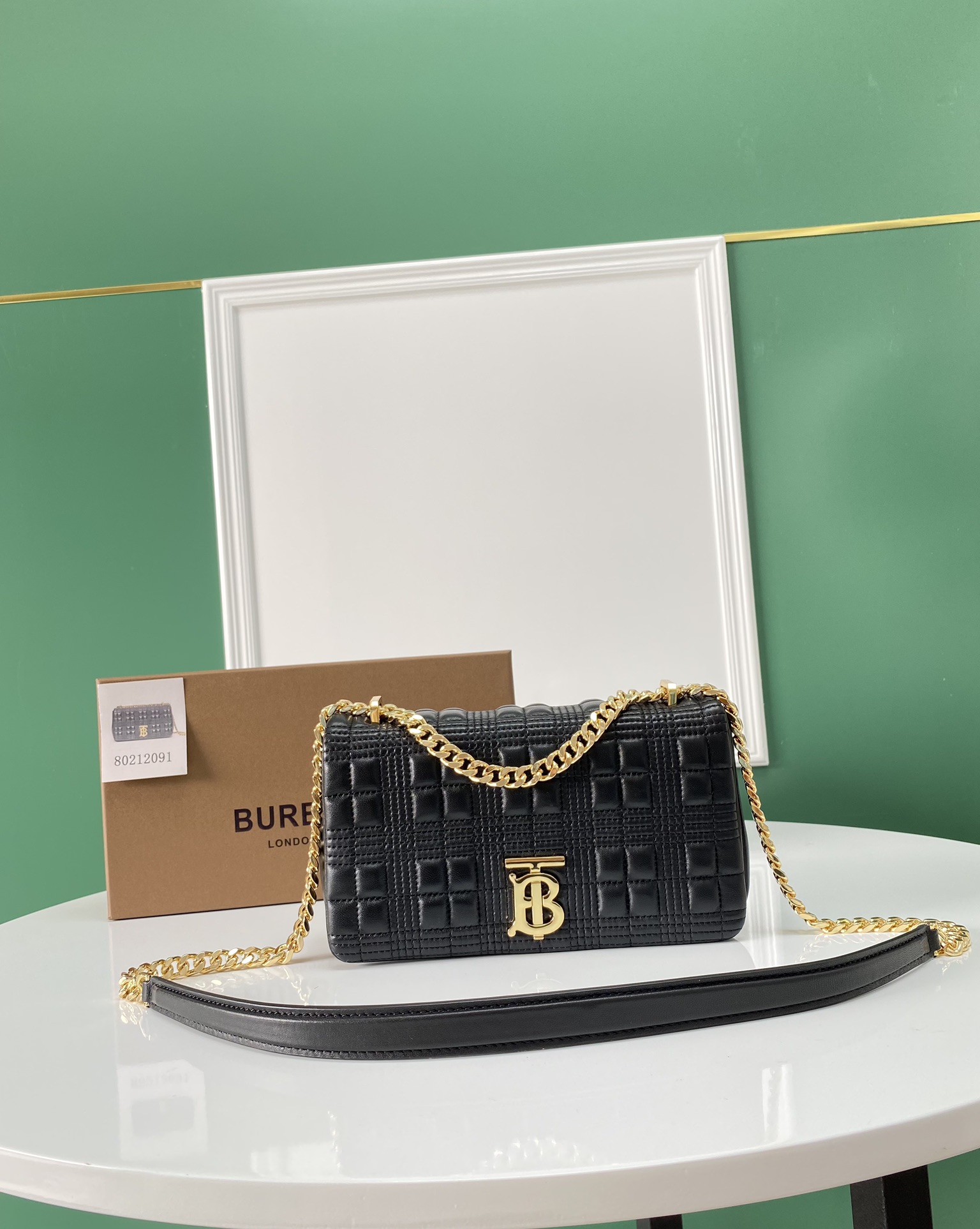 [TOP] BURBERRY Lambskin Lola Bags - Black & GHW