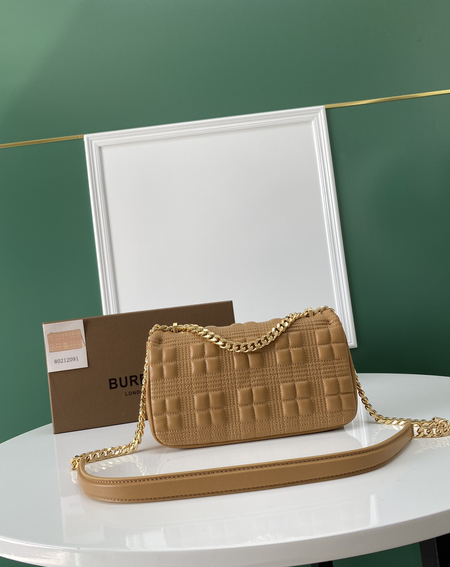 [TOP] BURBERRY Lambskin Lola Bags - Brown