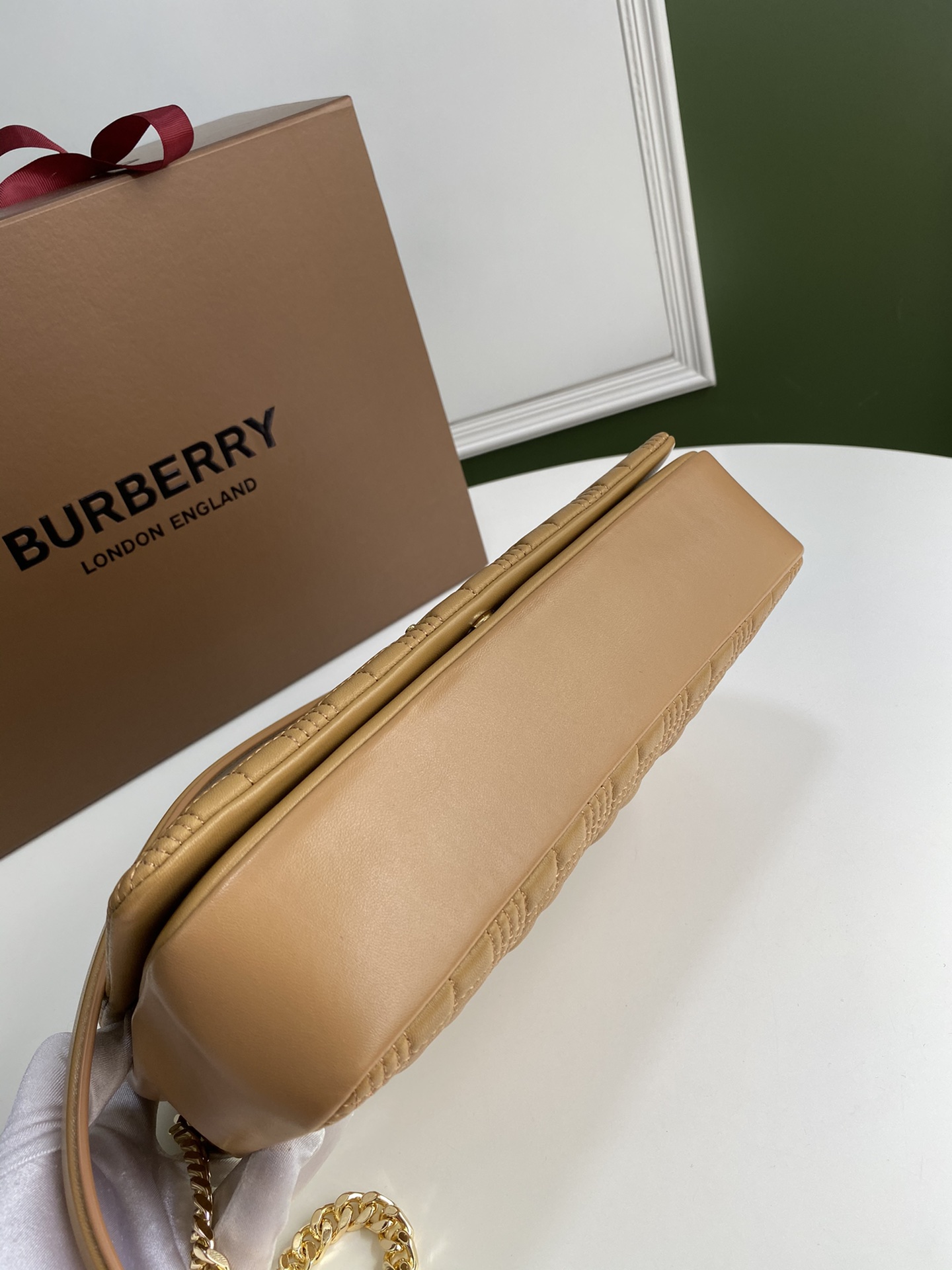 [TOP] BURBERRY Lambskin Lola Bags - Brown