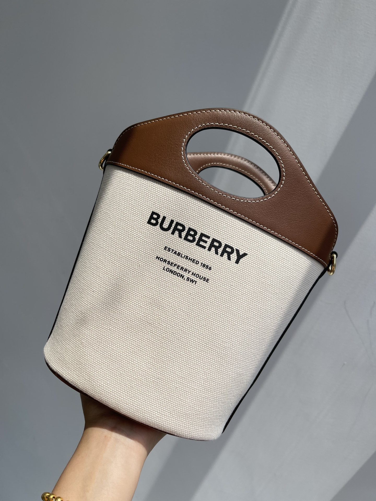 [TOP] BURBERRY Pocket Bags - Canvas patch leather