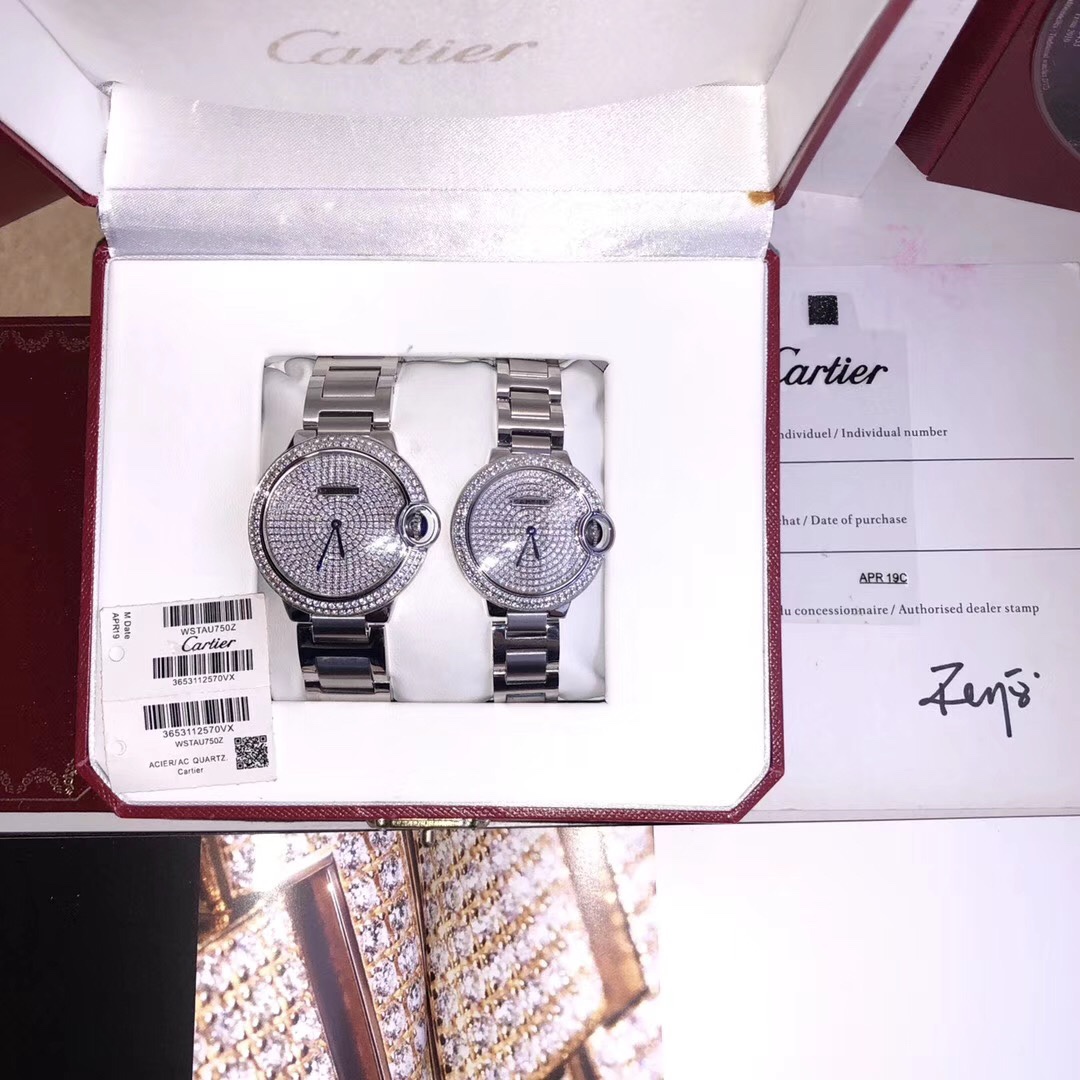 [TOP] Cartier Blue Balloon Starry Sky Watches 33/36mm - 2 Sizes