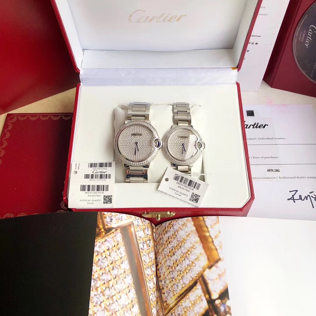 [TOP] Cartier Blue Balloon Starry Sky Watches 33/36mm - 2 Sizes