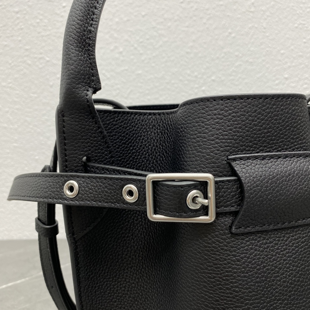 [TOP] CELINE Sangle Small Bucket Bag 21x15x15 cm - Black