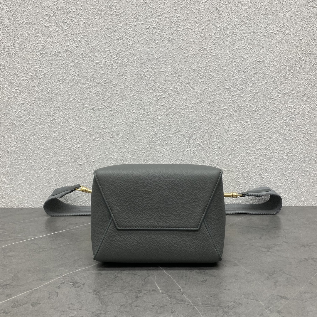[TOP] CELINE Sangle Small Sangle Bucket Bag 18x13x25 cm - Lychee & Elephant Gray