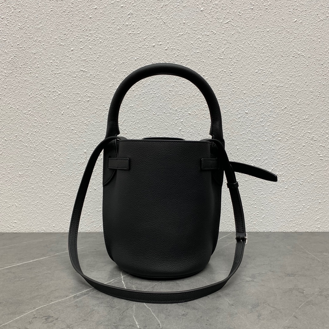 [TOP] CELINE Sangle Small Bucket Bag 21x15x15 cm - Black