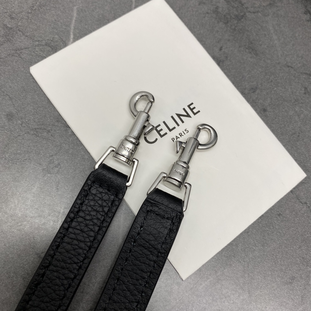 [TOP] CELINE Sangle Small Bucket Bag 21x15x15 cm - Black