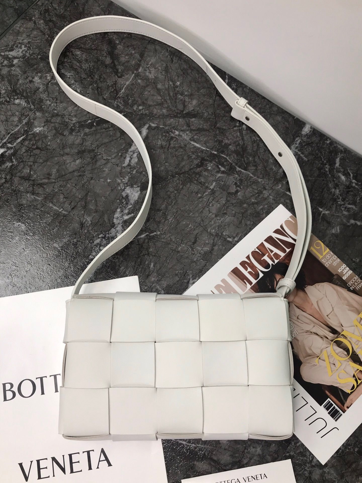 [TOP] Bottega Veneta BV Cassette Bags Classic - White