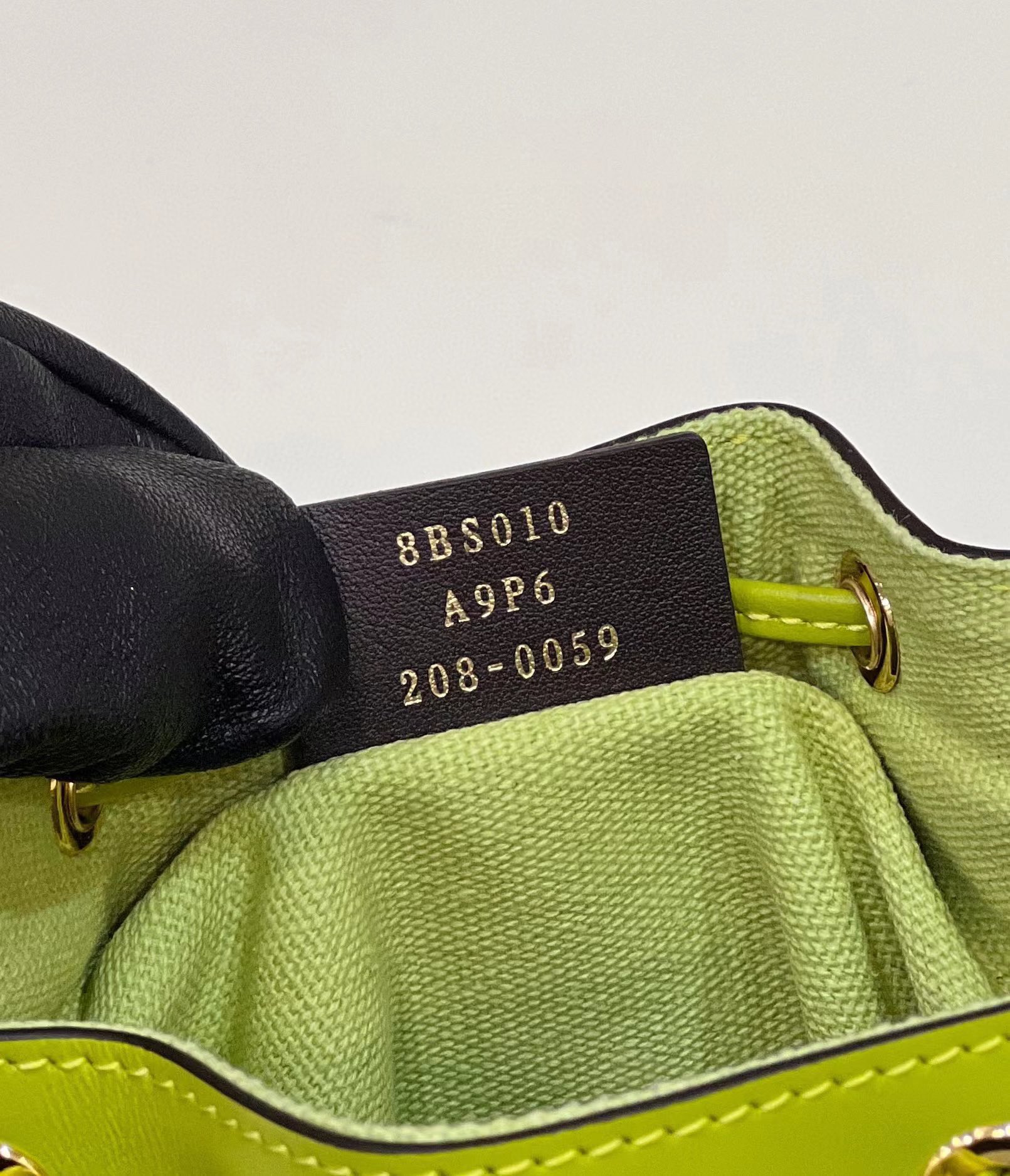 [TOP] FENDI Mon Tresor Embroidered Washed Denim HandBag - Green