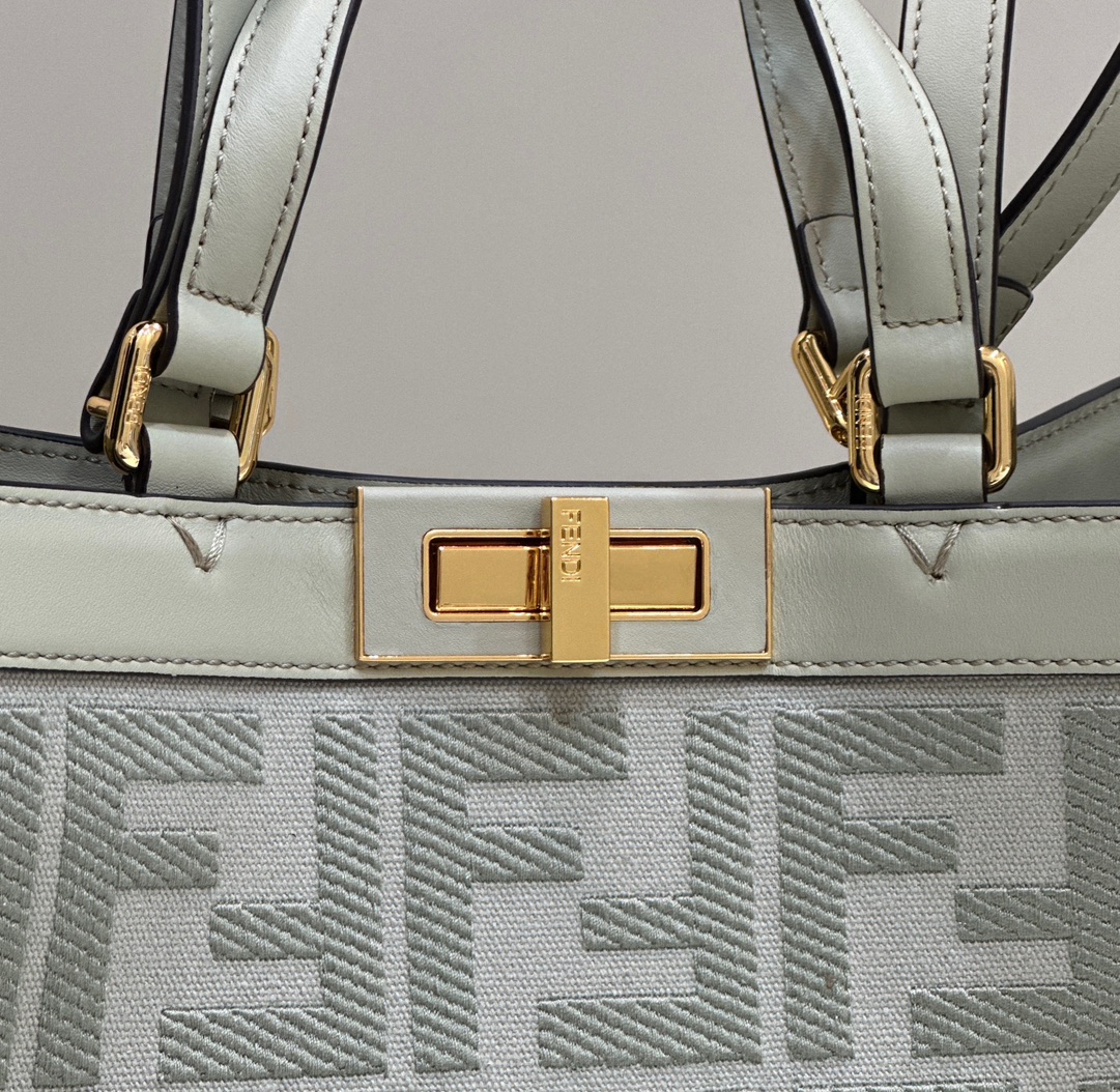 [TOP] FENDI FENDI D-Lite Large Bag - Light Green