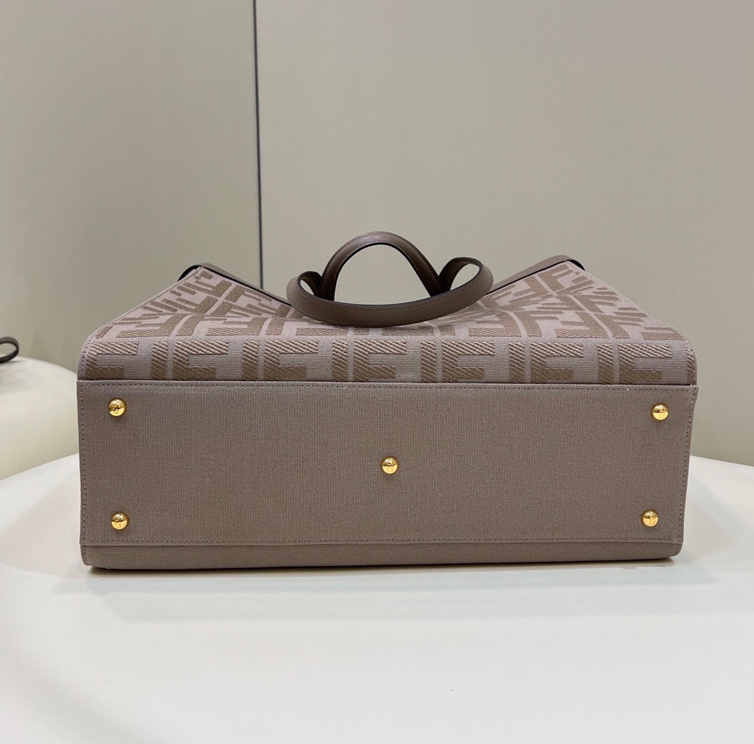 [TOP] FENDI FENDI D-Lite Large Bag - Brown