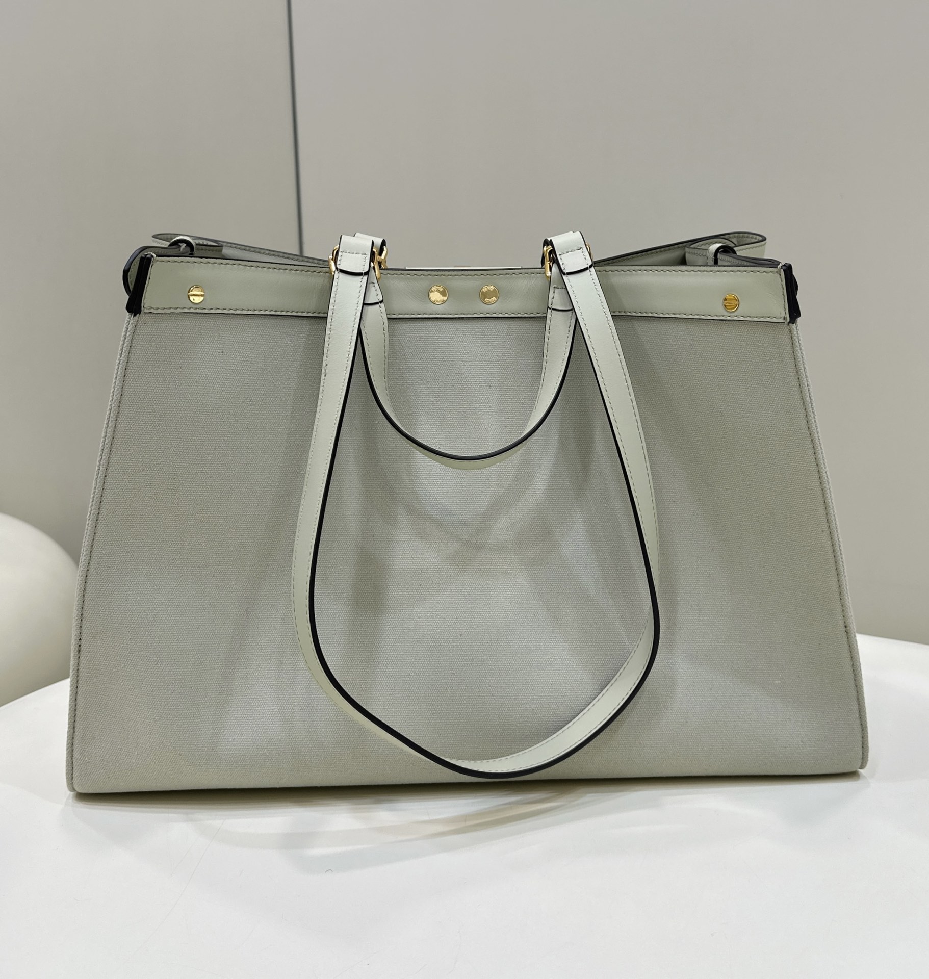 [TOP] FENDI FENDI D-Lite Large Bag - Light Green