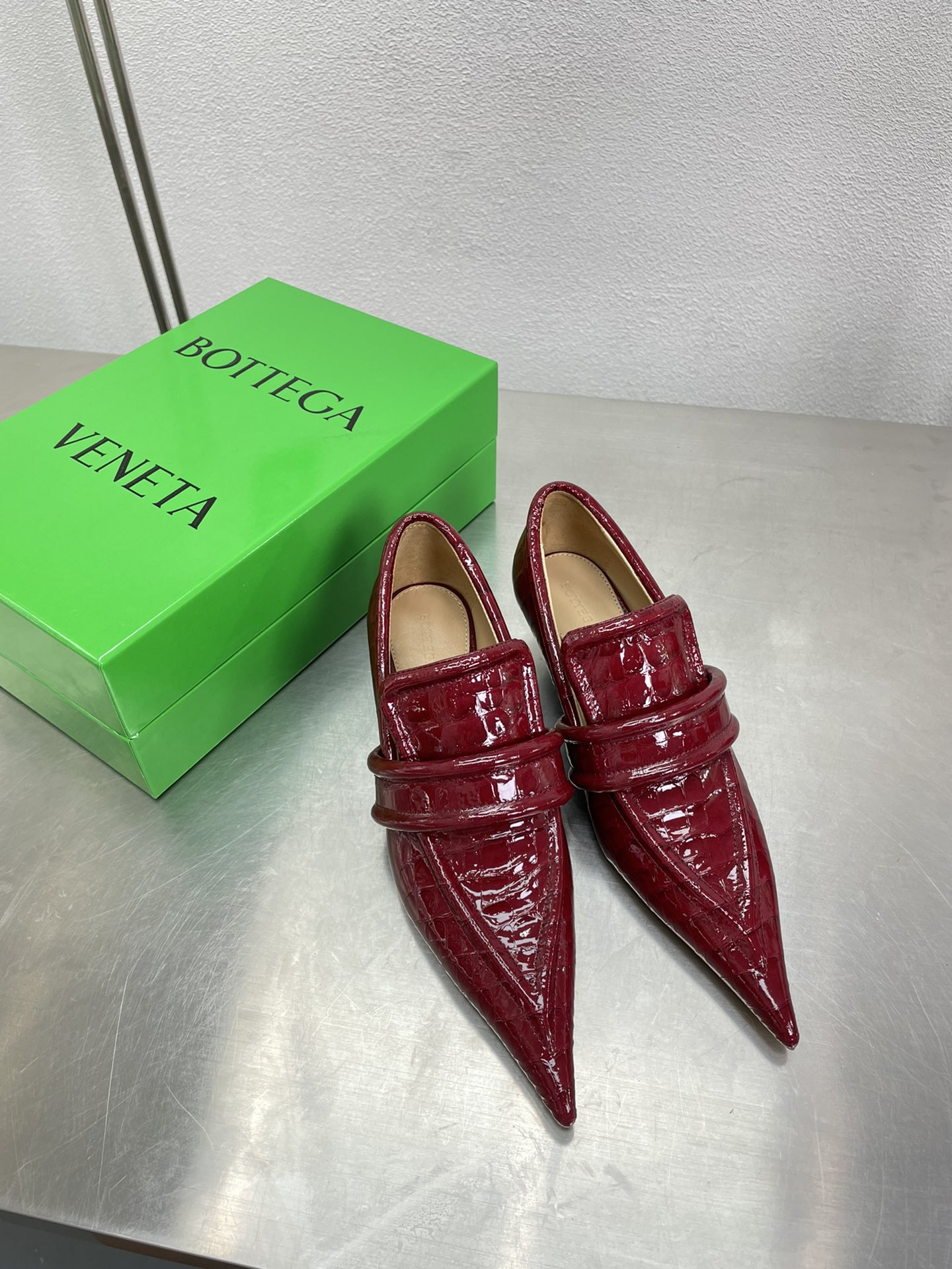 [TOP] Bottega Veneta BV Cat Heel Pointed Toe & Deep Mouth Shoes - 5 Colors - Lambskin