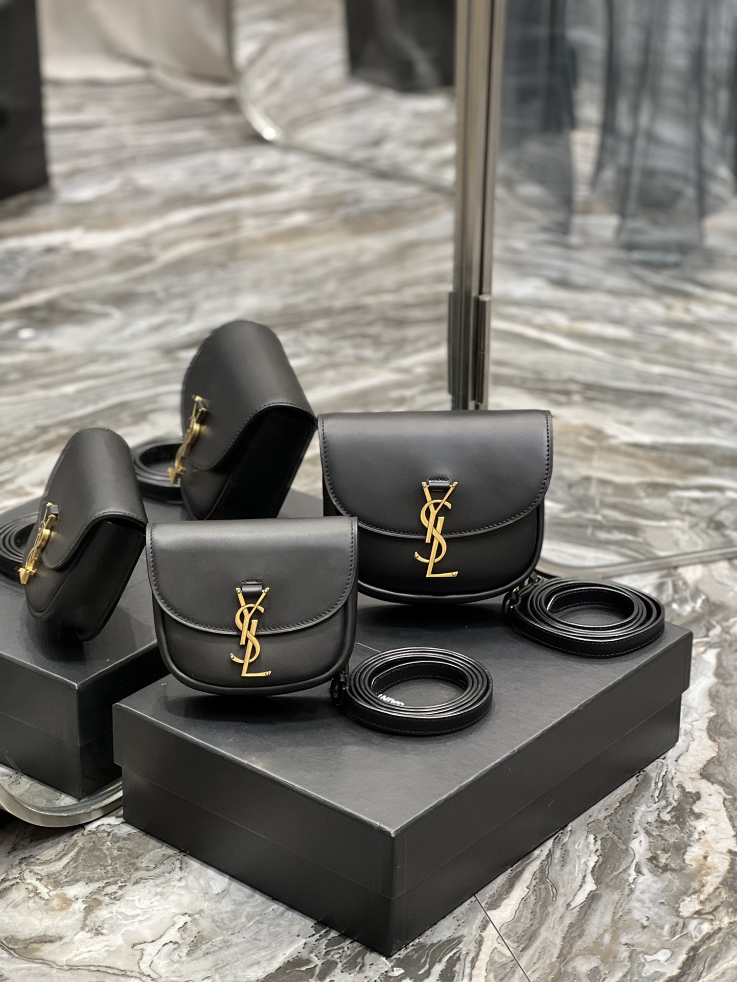 [TOP] Yves Saint Laurent YSL Kaia Bag 15/18cm - Black