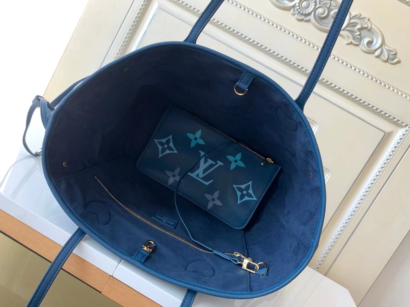[TOP] Louis Vuitton LV Nevefull Bag  31x28x14 cm - Blue
