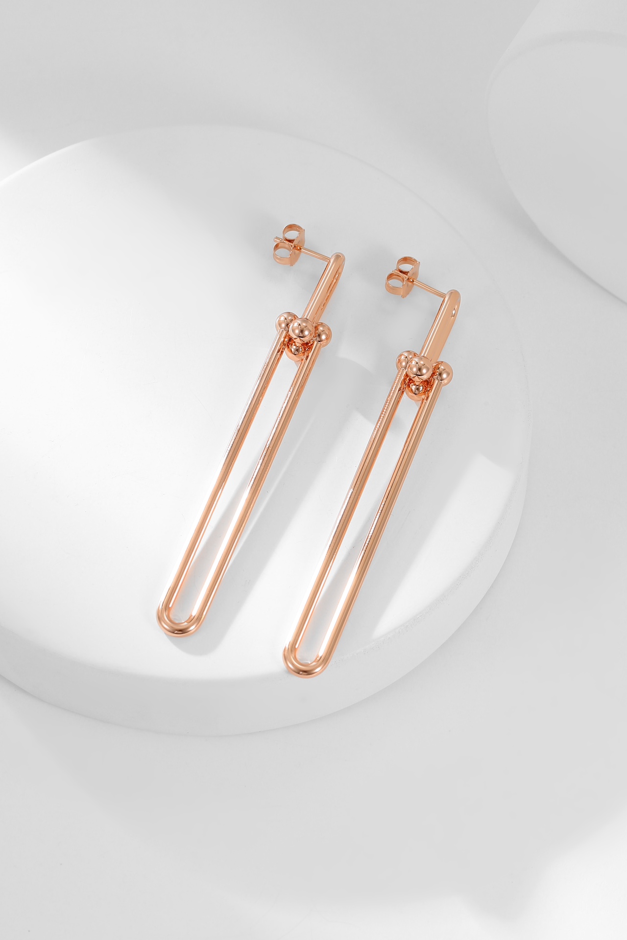 [TOP] Tiffany & Co. Long Glossy Earrings - 2 Colors