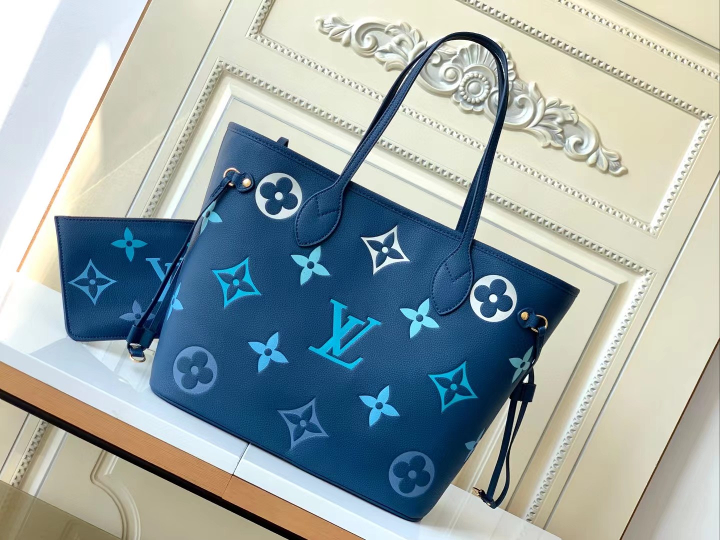 [TOP] Louis Vuitton LV Nevefull Bag  31x28x14 cm - Blue