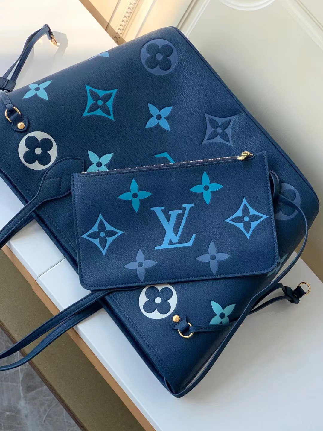 [TOP] Louis Vuitton LV Nevefull Bag  31x28x14 cm - Blue