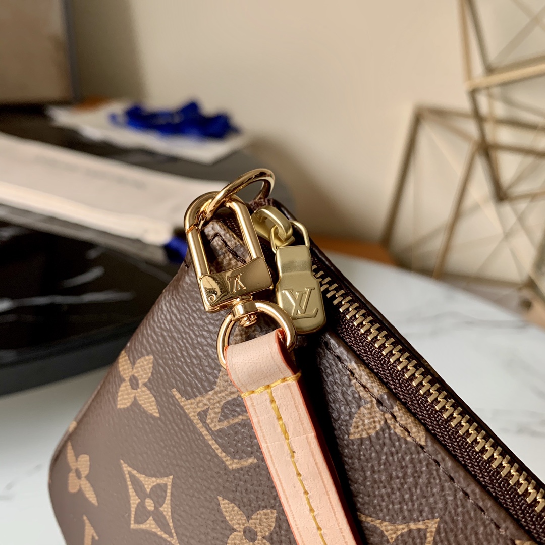 [TOP] Louis Vuitton LV Mini Pochette Accessoires Bags  22.5 x 4 x 12.5 cm- Monogram