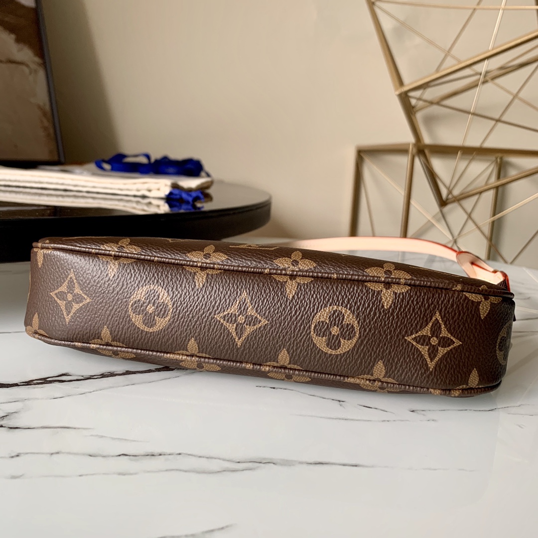 [TOP] Louis Vuitton LV Mini Pochette Accessoires Bags  22.5 x 4 x 12.5 cm- Monogram