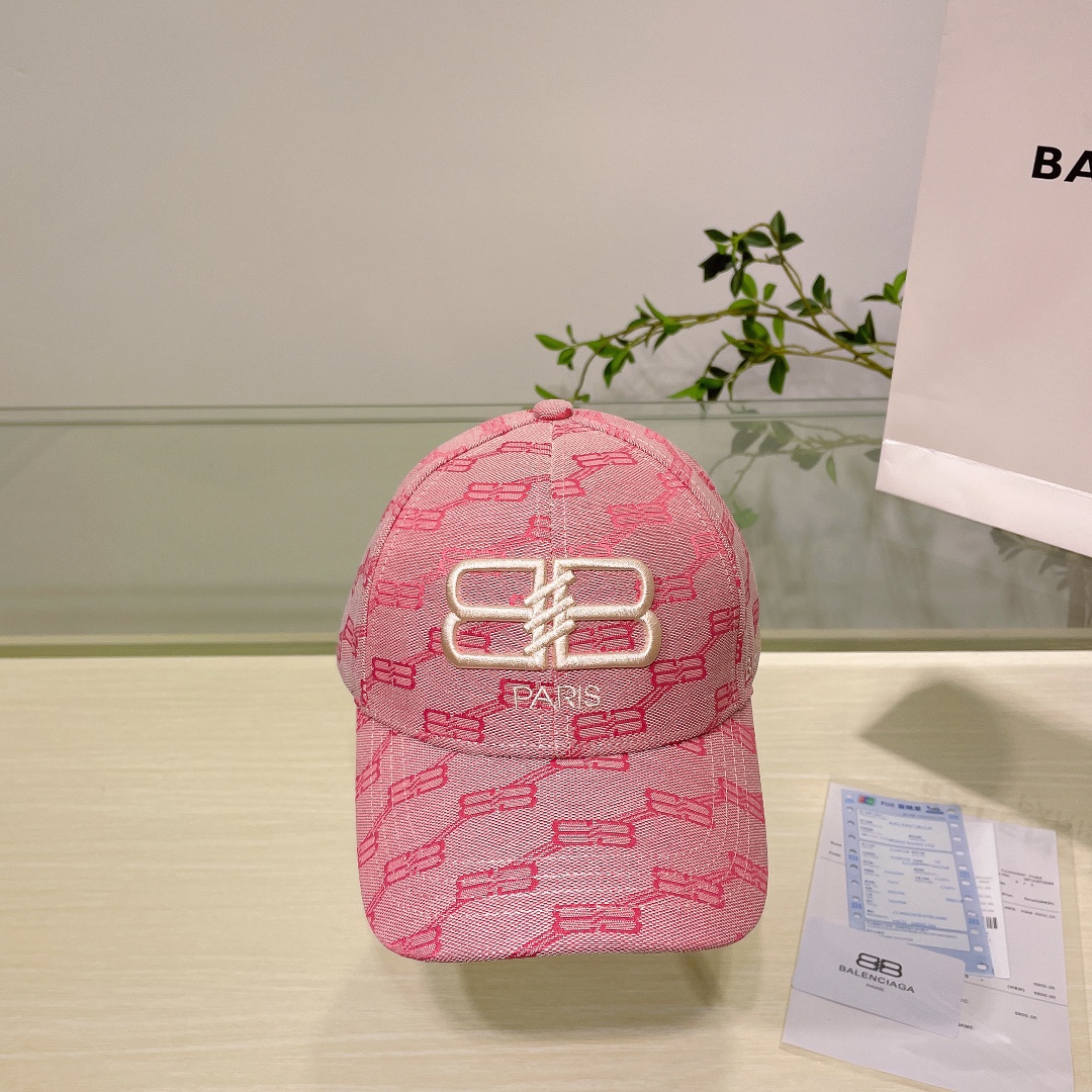 [TOP] BALENCIAGA Printing Baseball Cap - 3 Colors