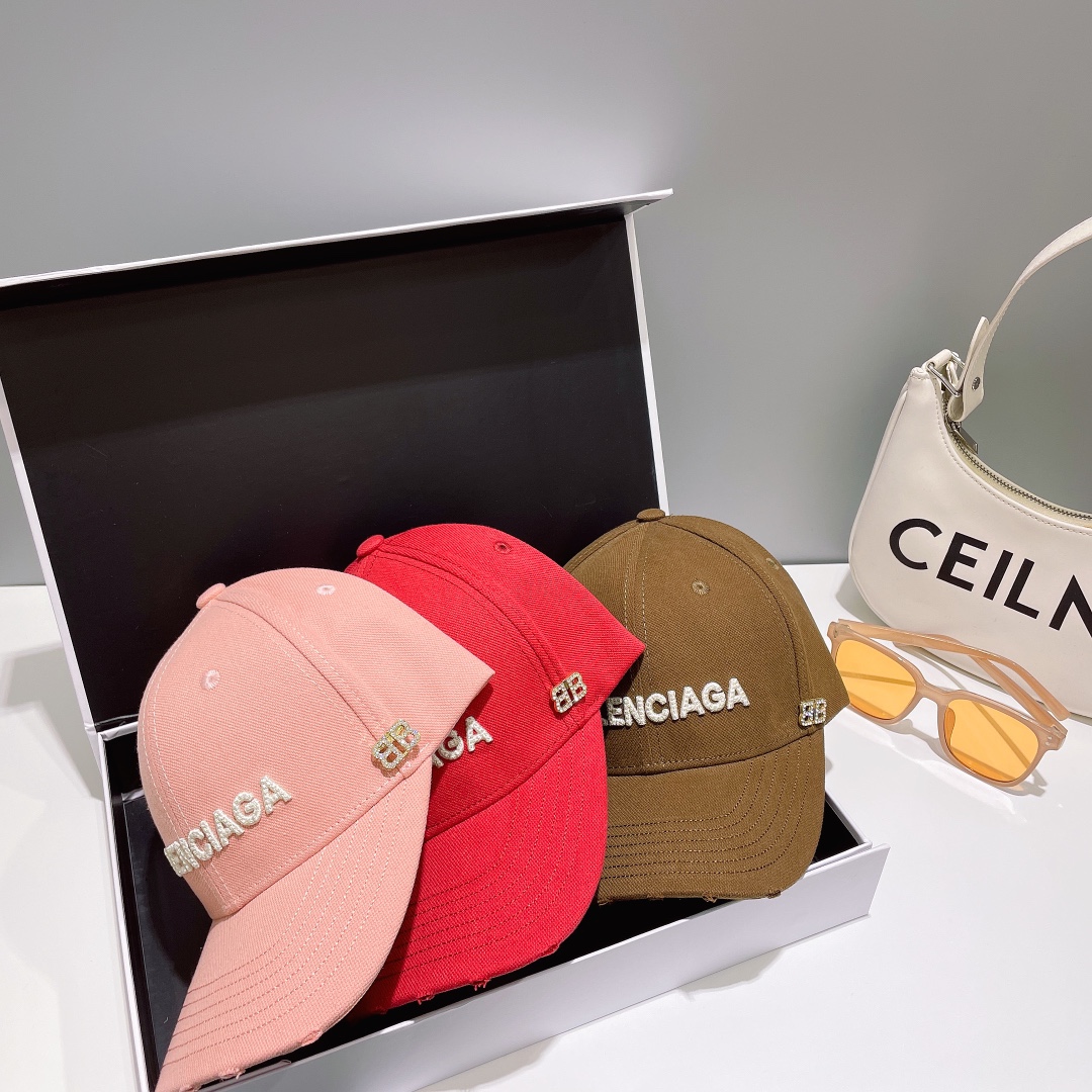 [TOP] BALENCIAGA Baseball Cap - 6 Colors