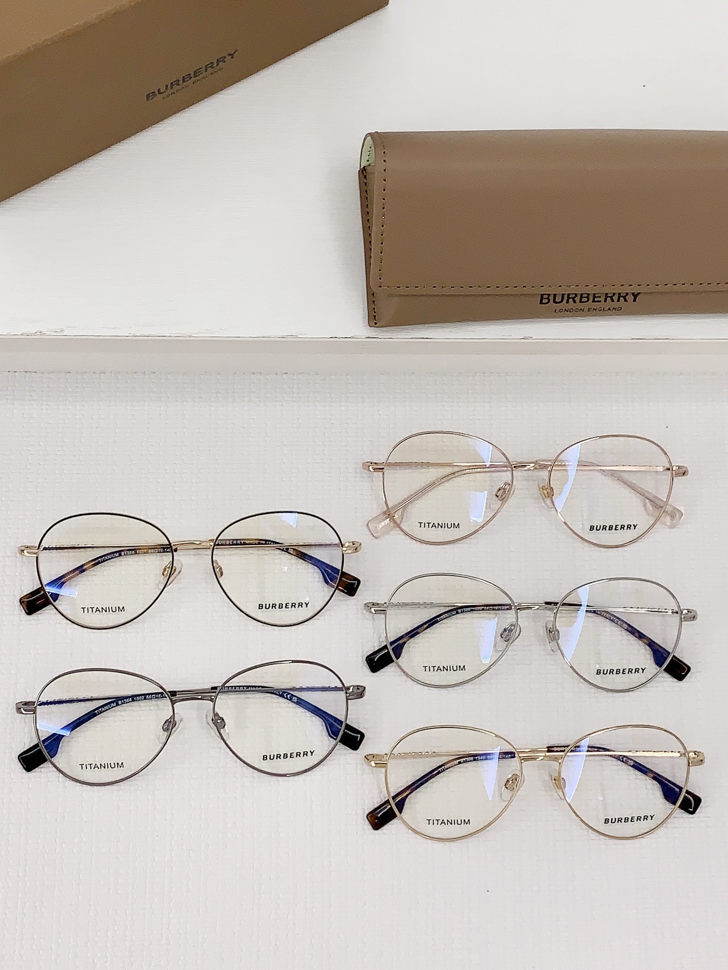 [TOP] BURBERRY Titanium Glasses - 7 Colors