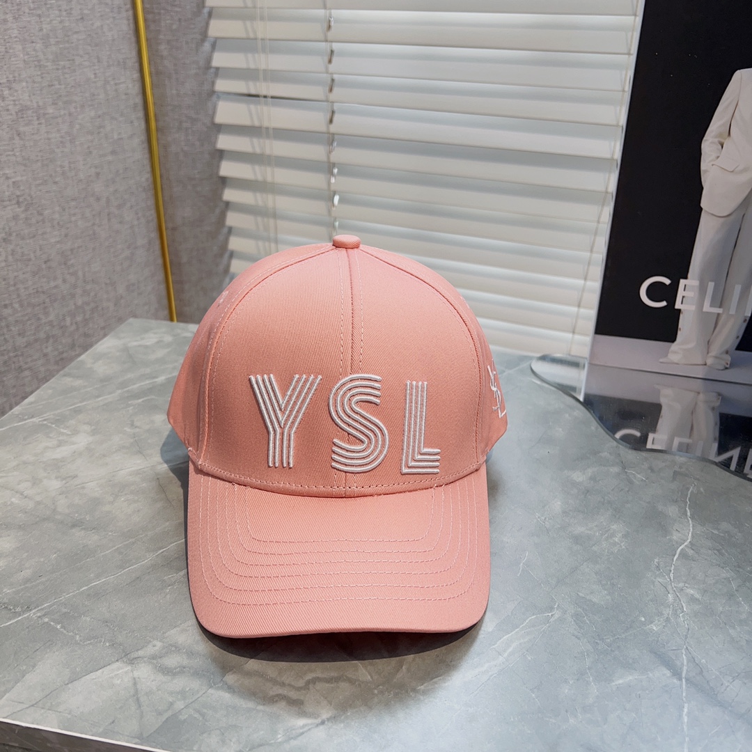 [TOP] Yves Saint Laurent YSL Baseball Cap in Cotton Canvas - 5 Colors